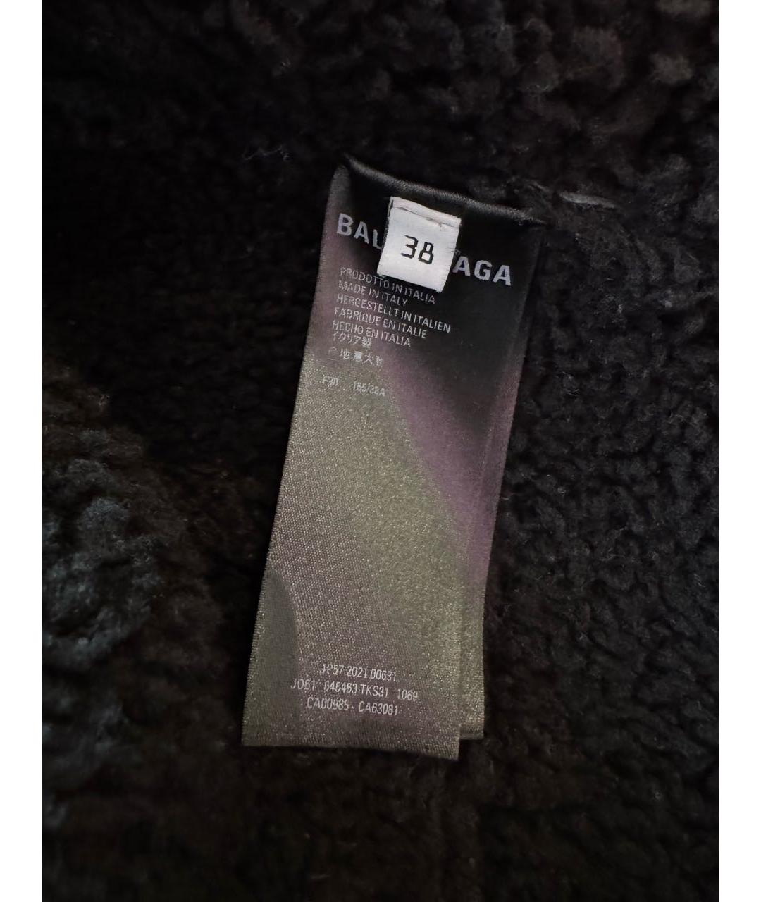 BALENCIAGA Черная меховая дубленка, фото 4