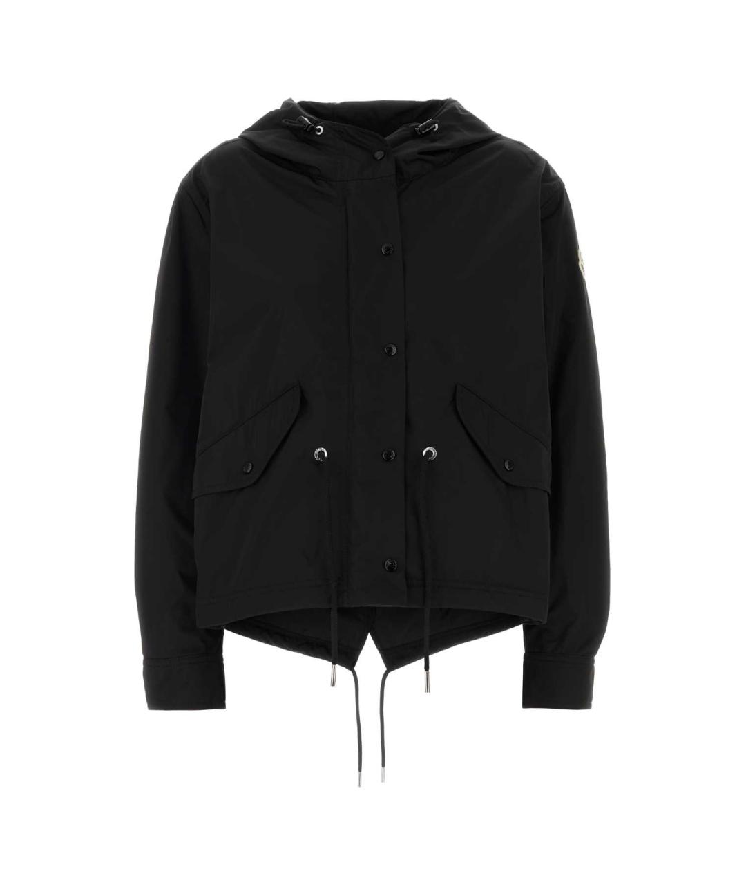 MONCLER Черная полиэстеровая куртка, фото 1