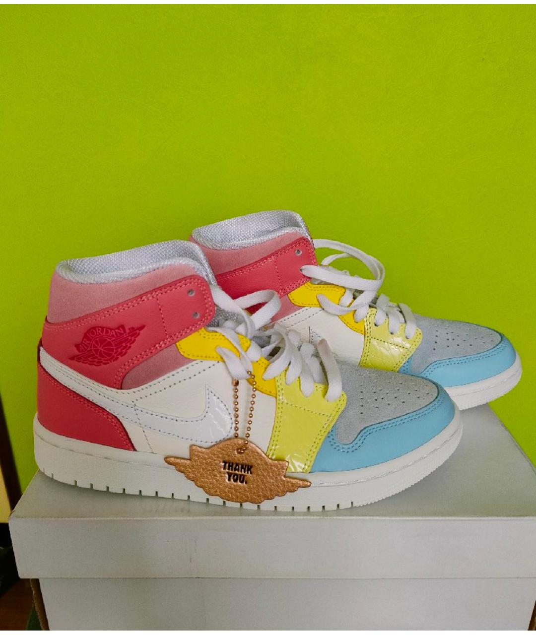 JORDAN Мульти кожаные кроссовки, фото 5