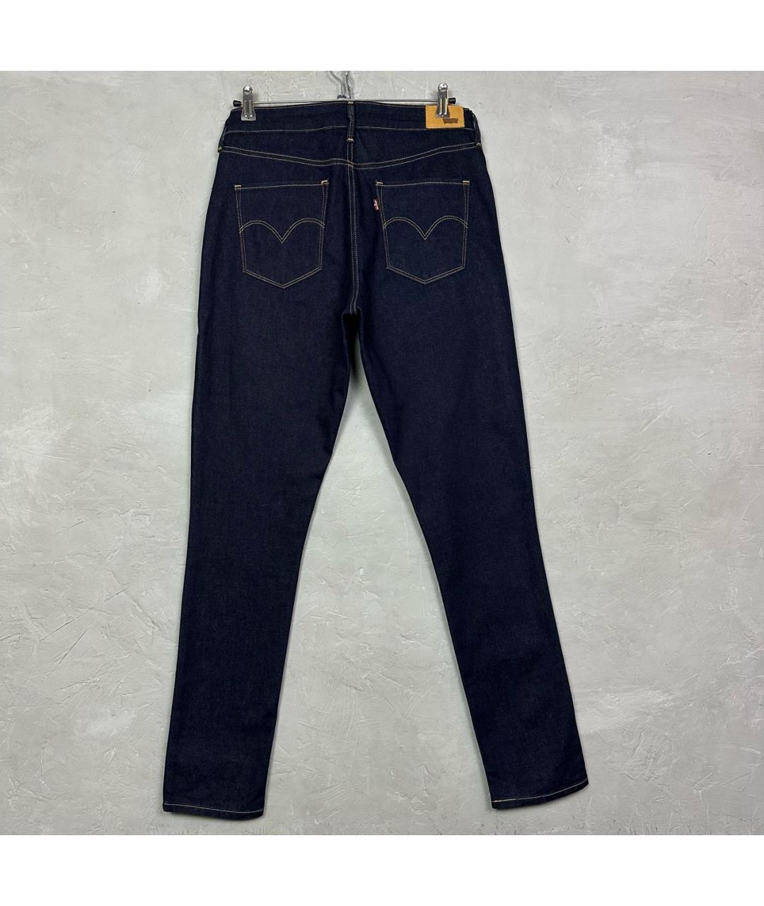 LEVI'S Темно-синие хлопко-эластановые джинсы слим, фото 2