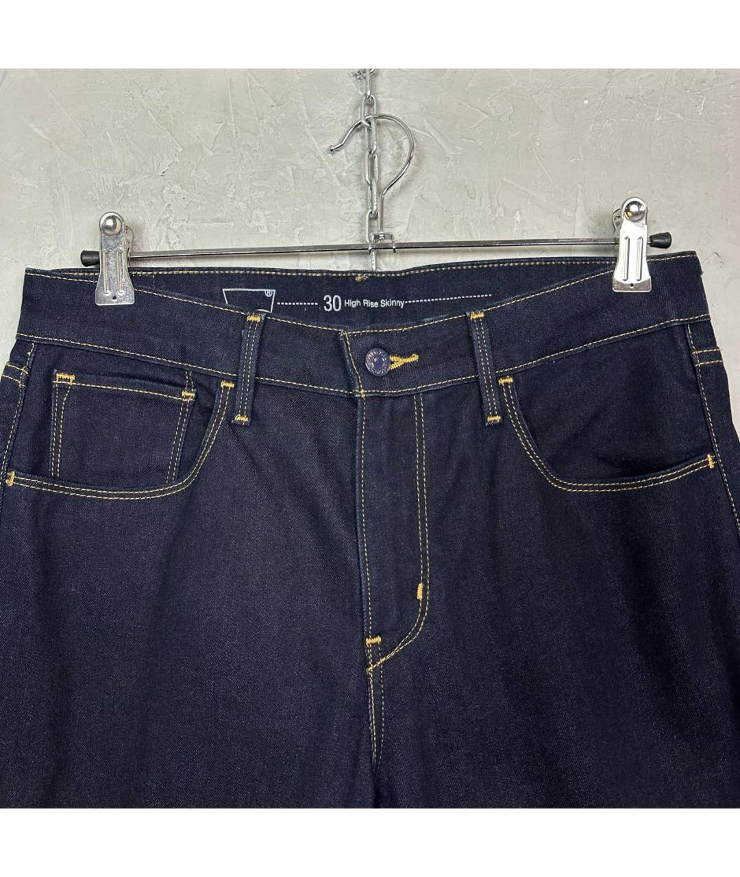 LEVI'S Темно-синие хлопко-эластановые джинсы слим, фото 4