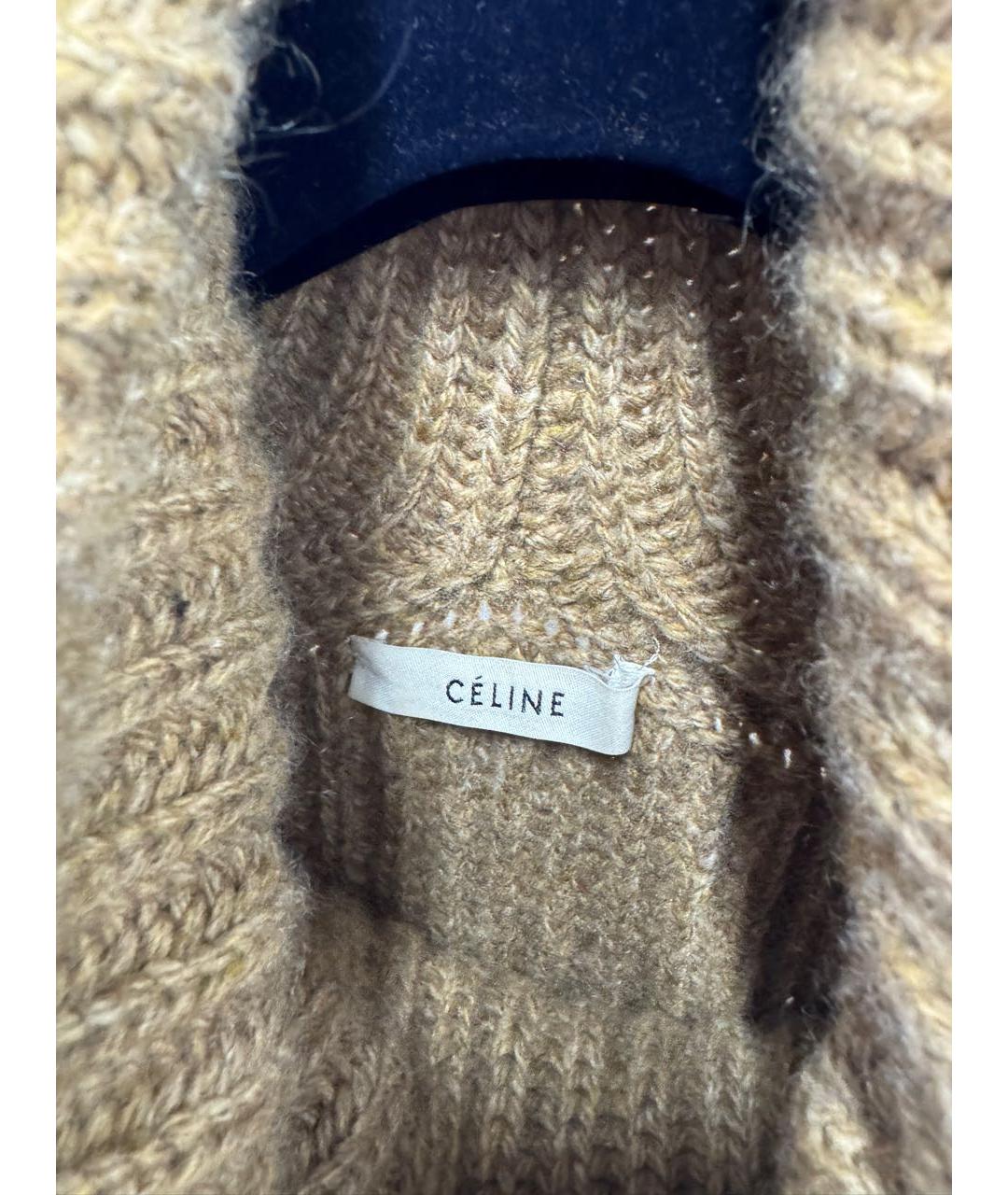 CELINE Бежевая шерстяная жилетка, фото 3