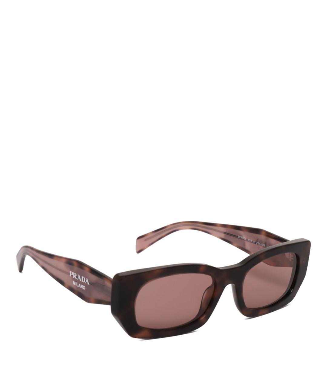 PRADA Коричневые солнцезащитные очки, фото 2
