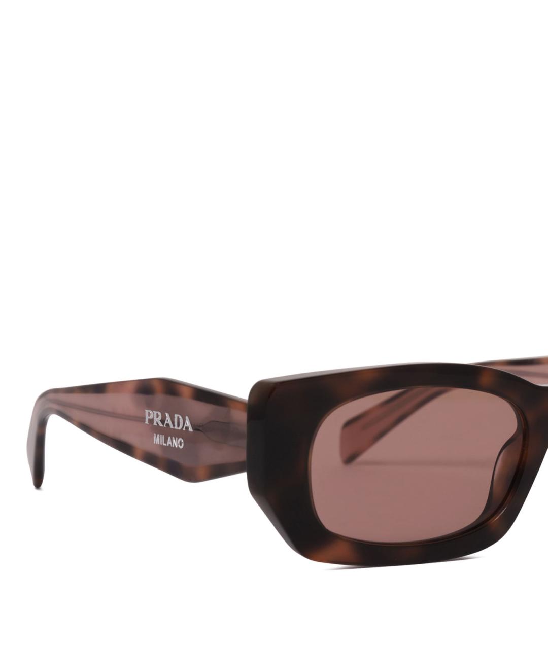 PRADA Коричневые солнцезащитные очки, фото 4