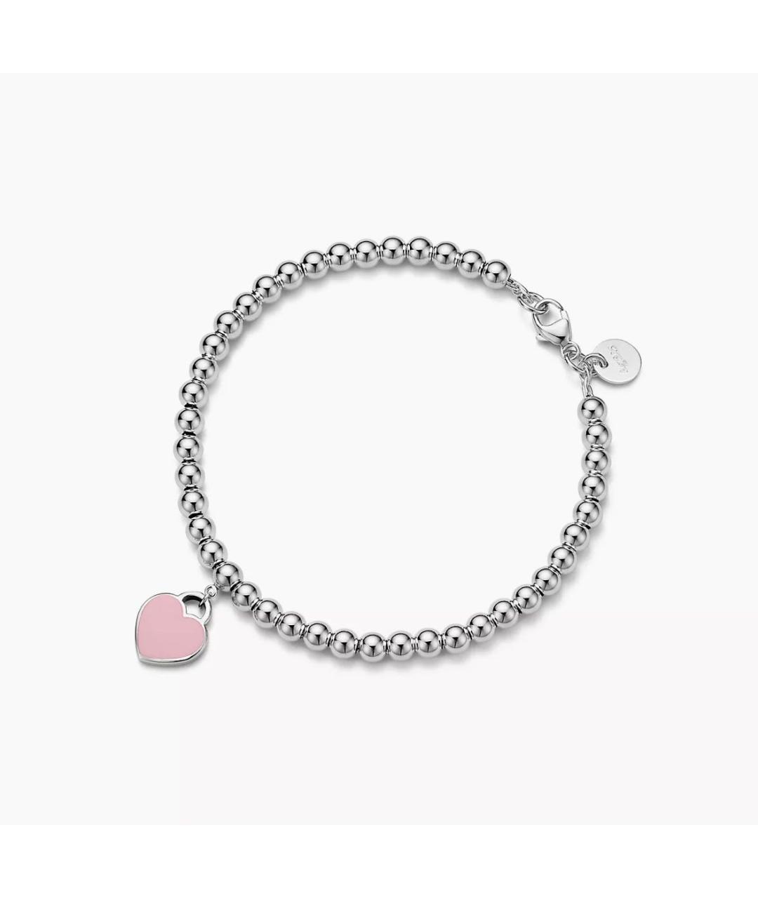 TIFFANY&CO Розовый серебряный браслет, фото 8