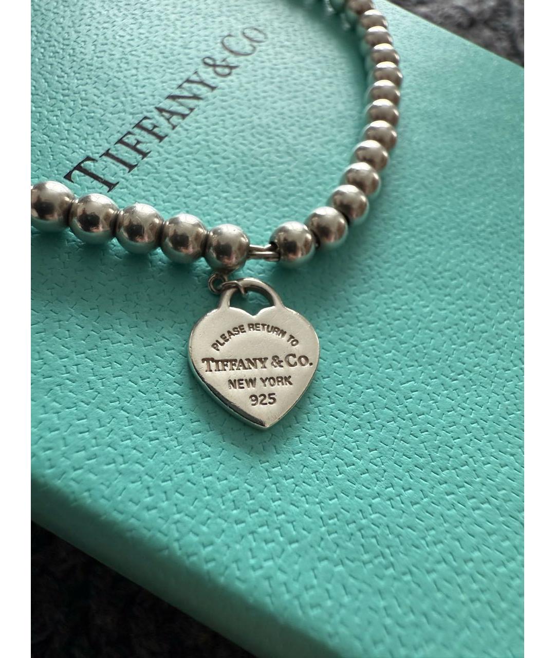TIFFANY&CO Розовый серебряный браслет, фото 6