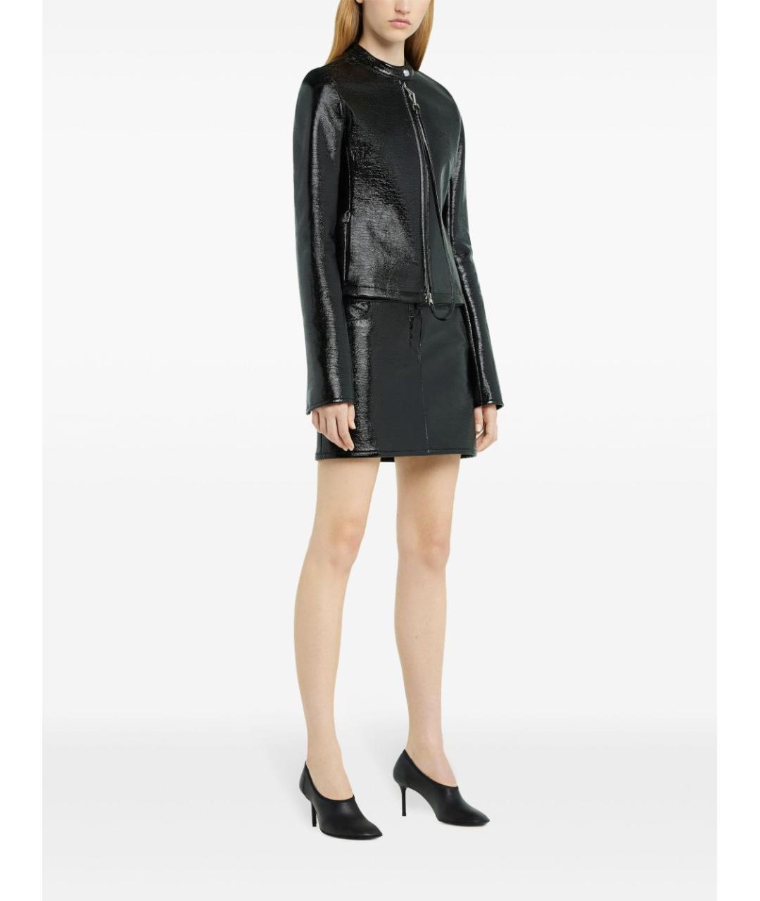 COURREGES Черная хлопковая куртка, фото 3