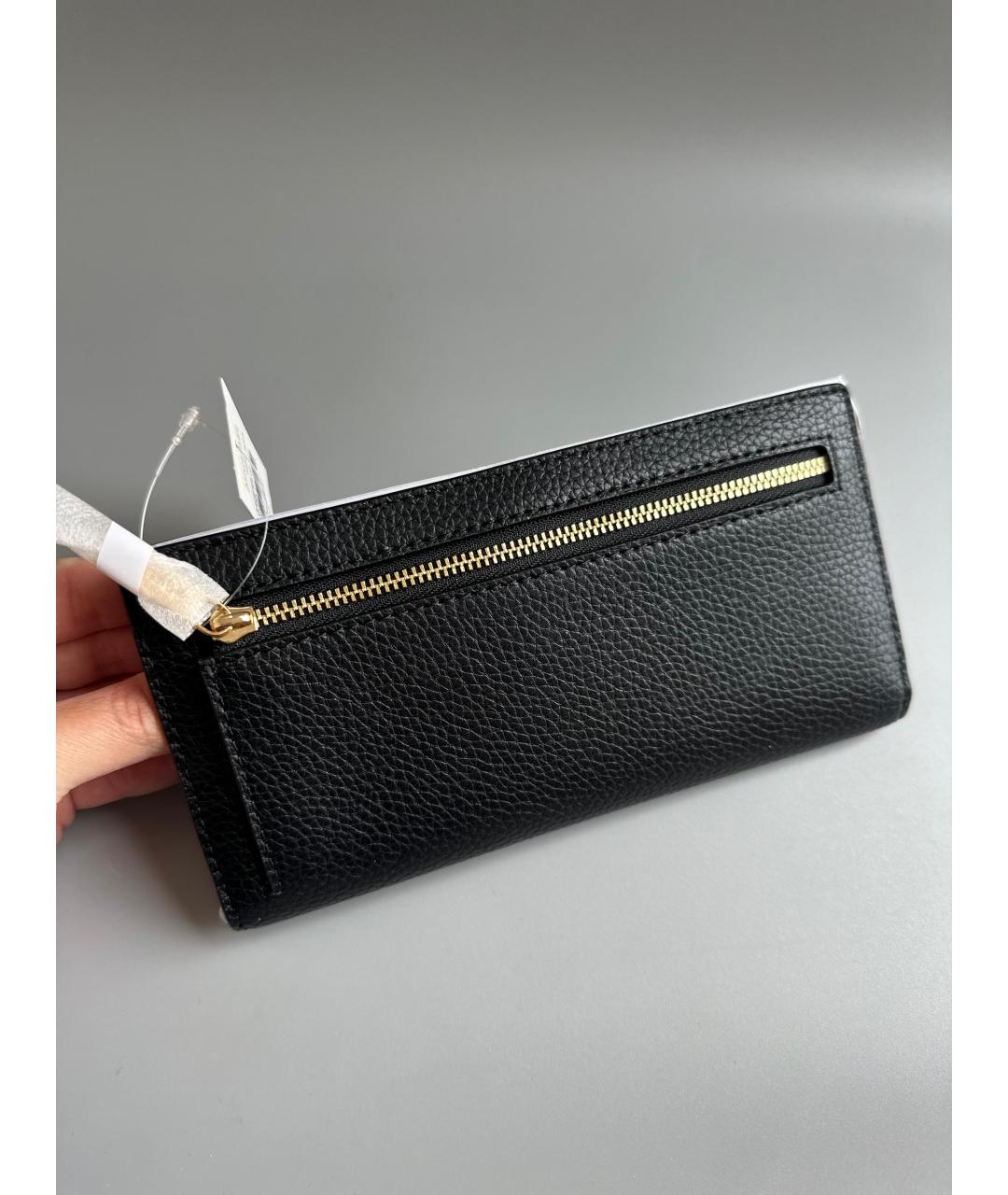 MICHAEL KORS Черный кожаный кошелек, фото 5