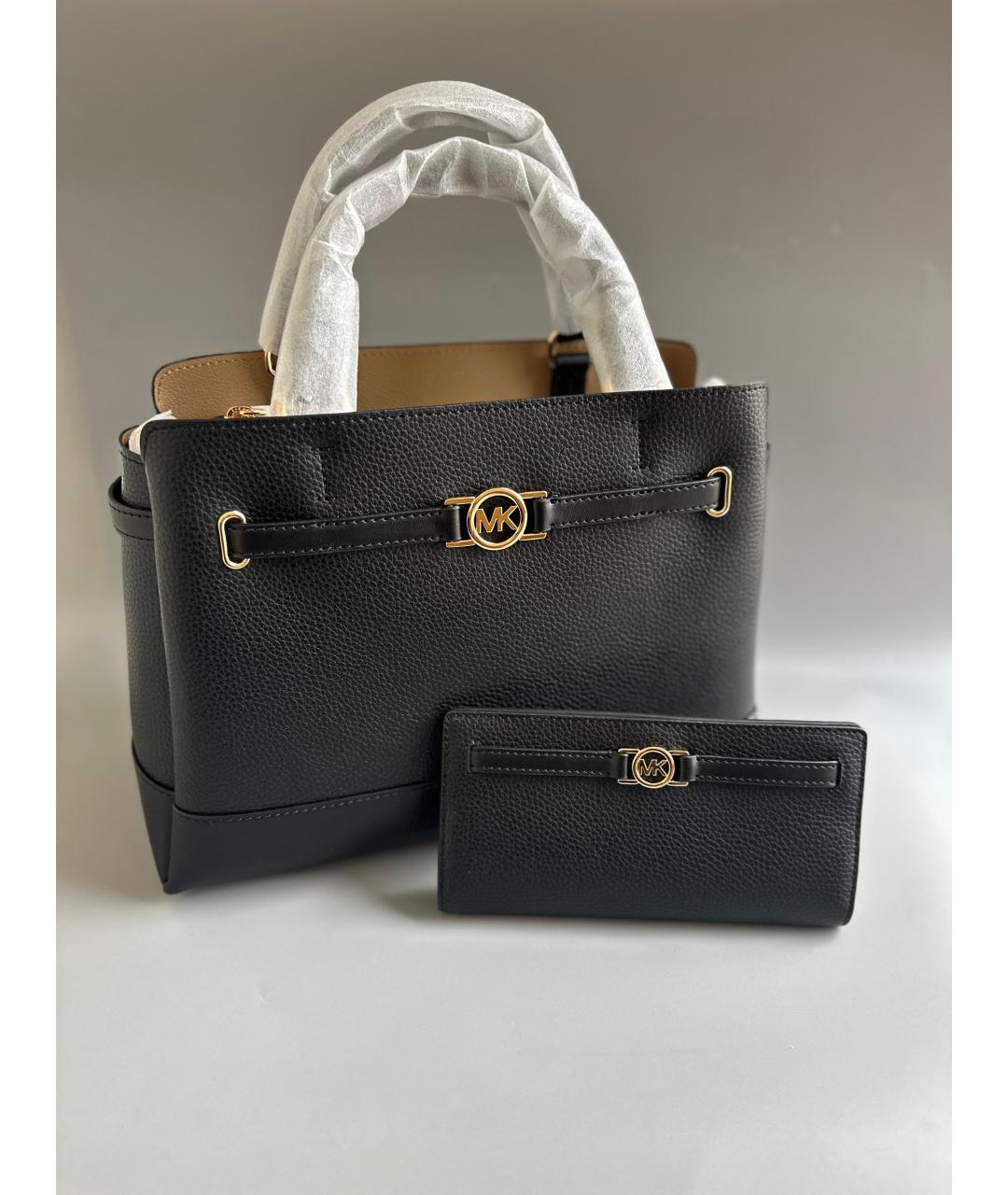 MICHAEL KORS Черный кожаный кошелек, фото 9