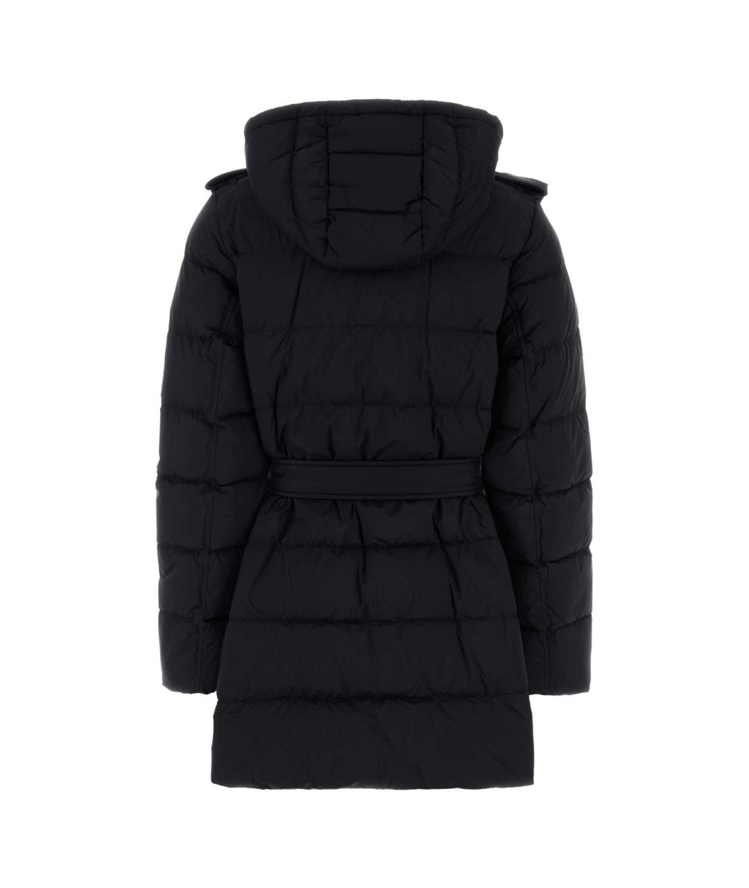 BURBERRY Черное полиамидовое пальто, фото 2
