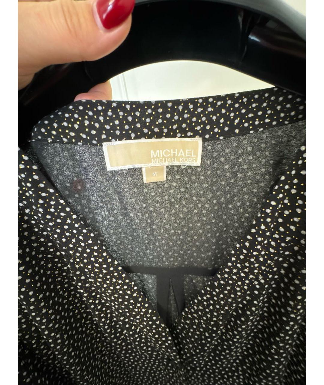 MICHAEL MICHAEL KORS Черное полиэстеровое коктейльное платье, фото 5