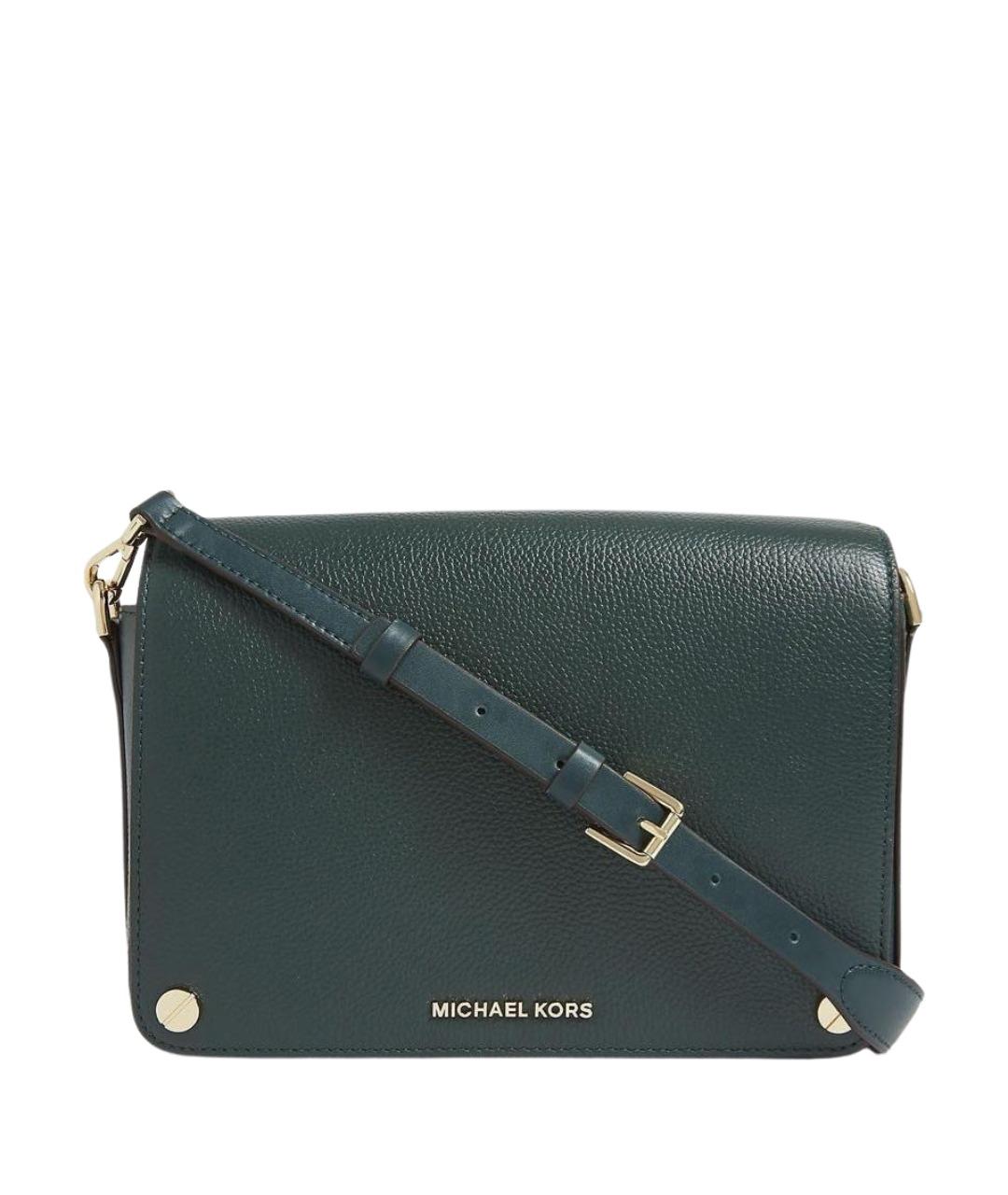 MICHAEL KORS Зеленая кожаная сумка через плечо, фото 1