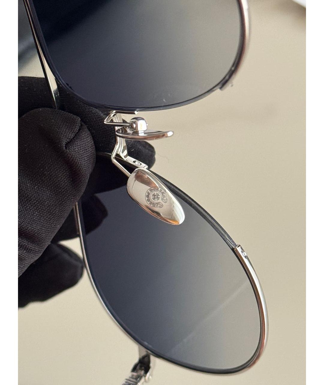 CHROME HEARTS Голубые металлические солнцезащитные очки, фото 7