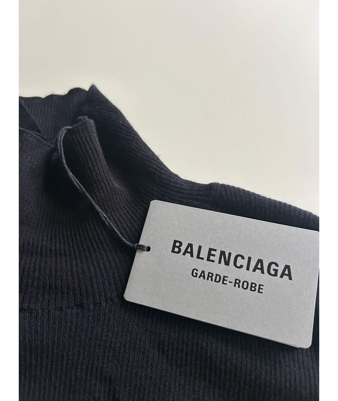 BALENCIAGA Черная шерстяная водолазка, фото 3