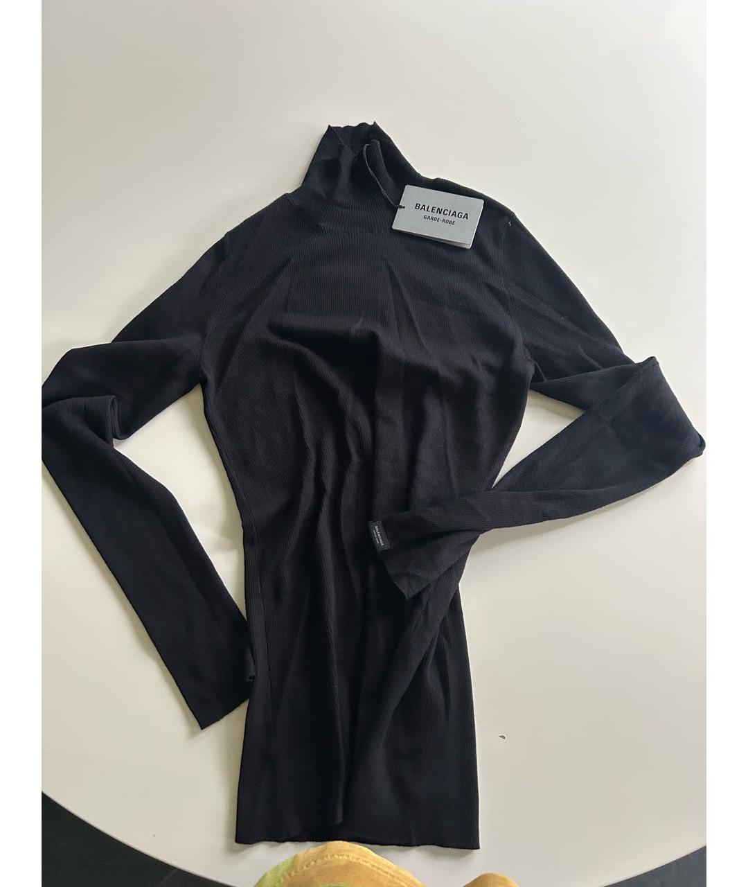 BALENCIAGA Черная шерстяная водолазка, фото 7