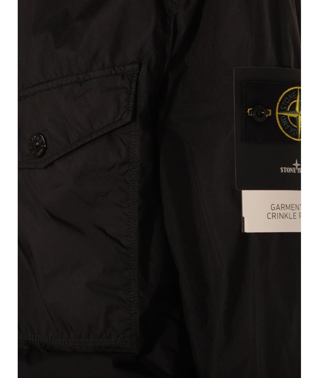 STONE ISLAND Черная полиамидовая куртка, фото 3