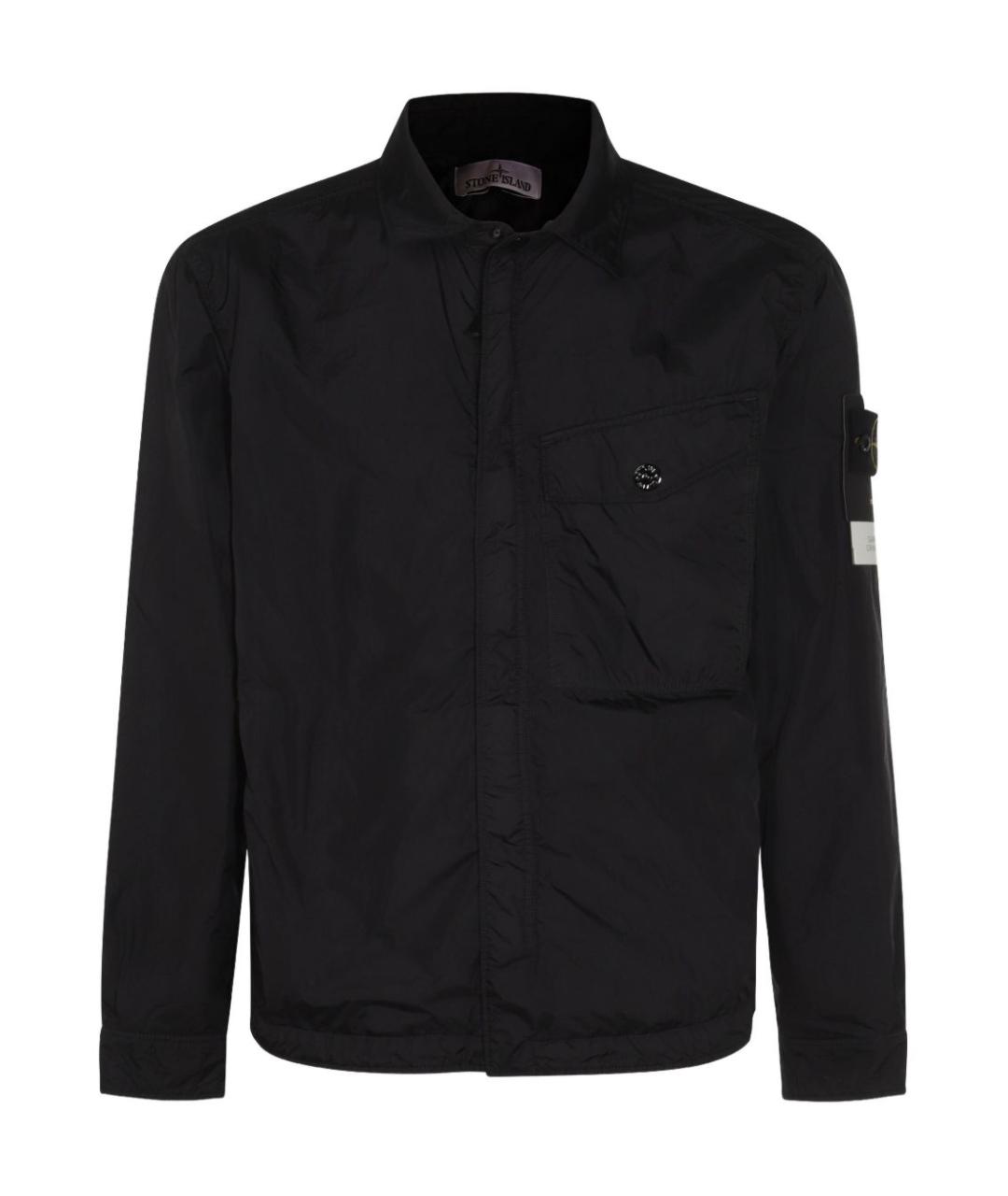 STONE ISLAND Черная полиамидовая куртка, фото 1