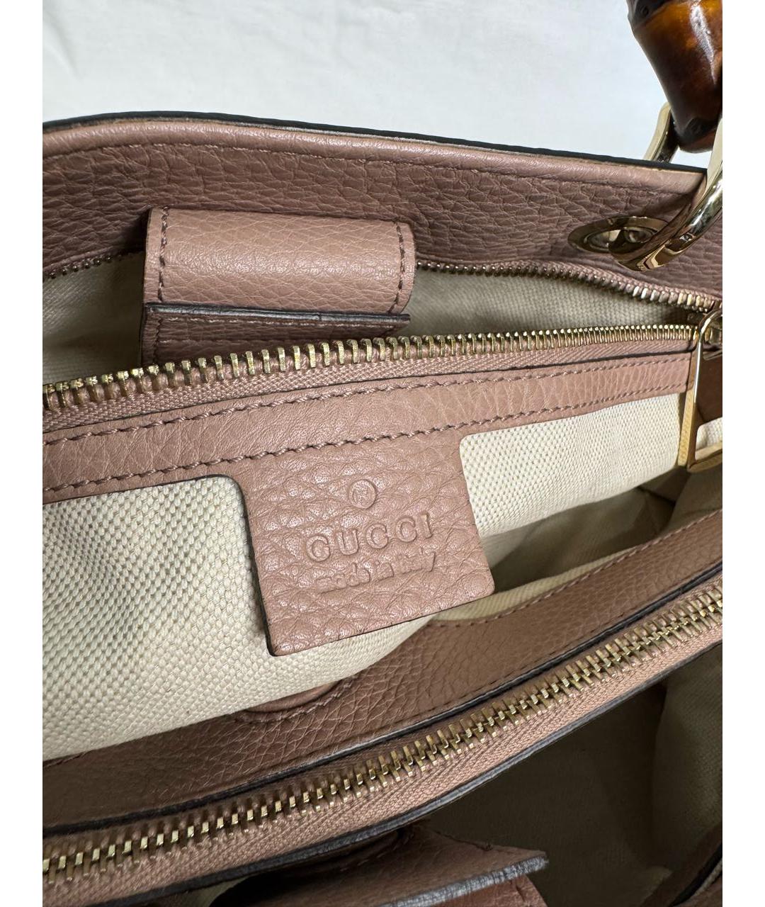 GUCCI Кожаная сумка тоут, фото 8