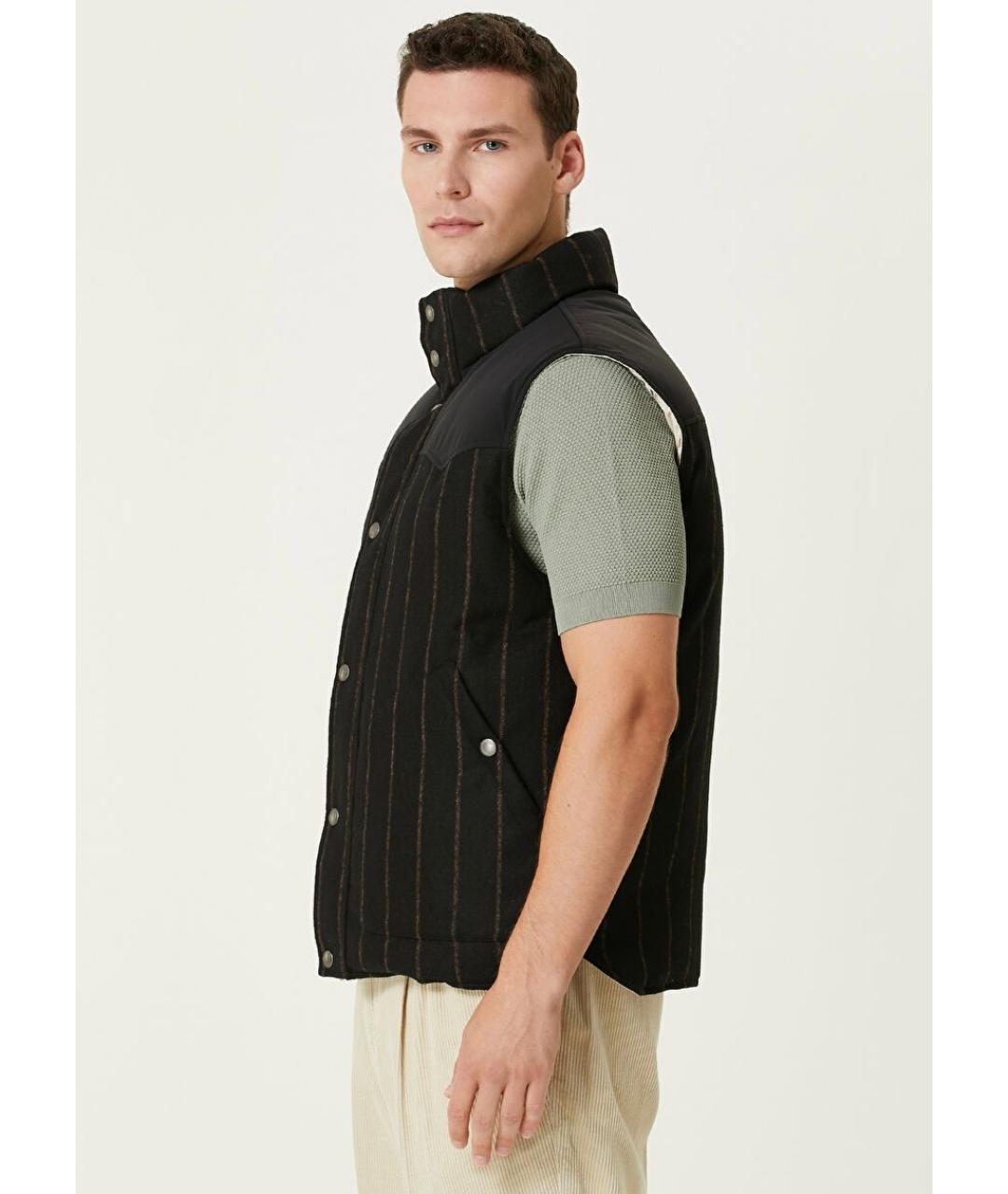 BRUNELLO CUCINELLI Черный жилет, фото 8