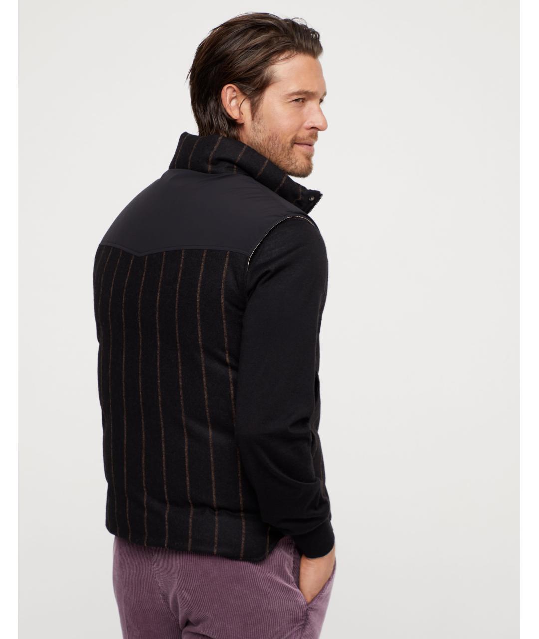 BRUNELLO CUCINELLI Черный жилет, фото 3