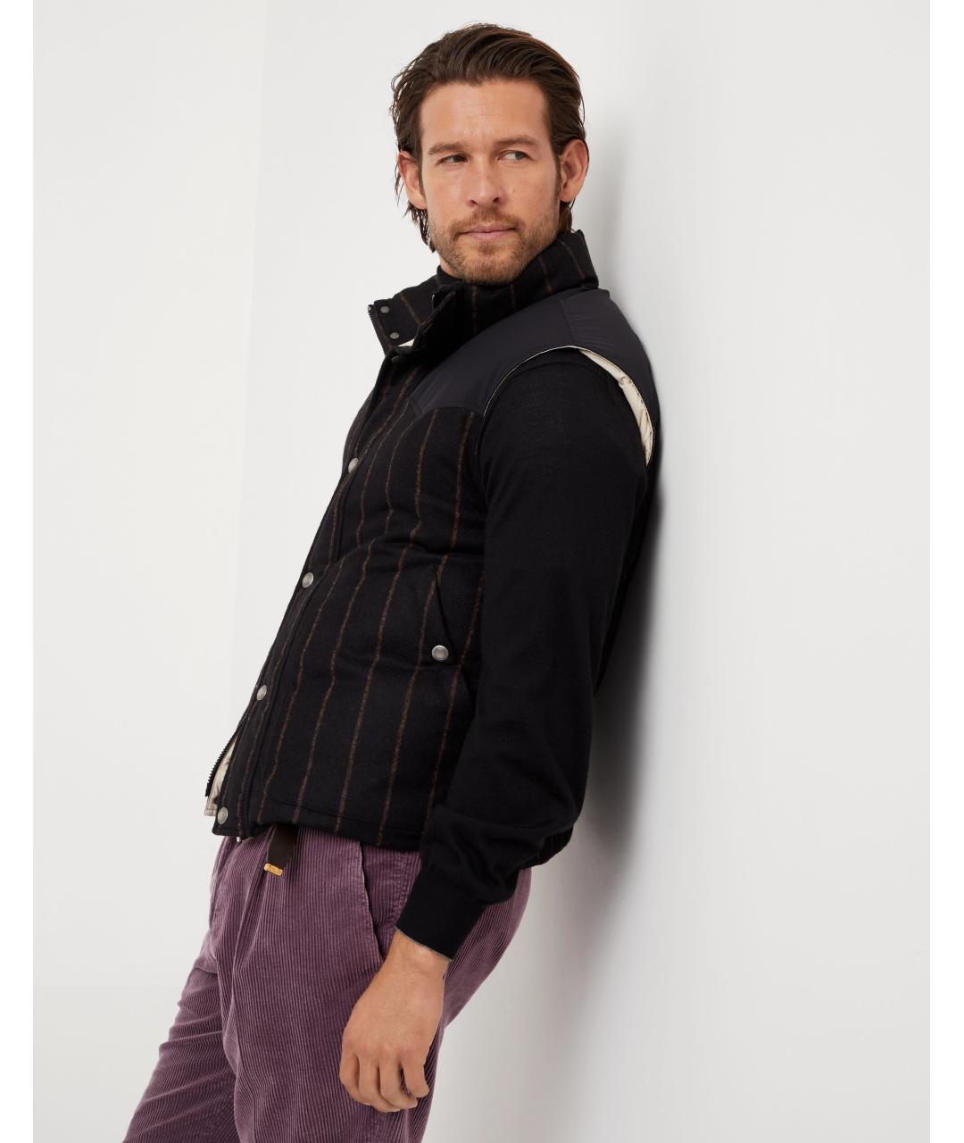 BRUNELLO CUCINELLI Черный жилет, фото 4
