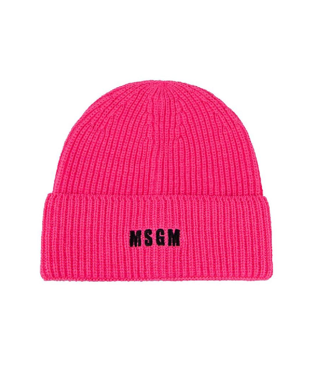 MSGM Розовая шерстяная шапка, фото 1