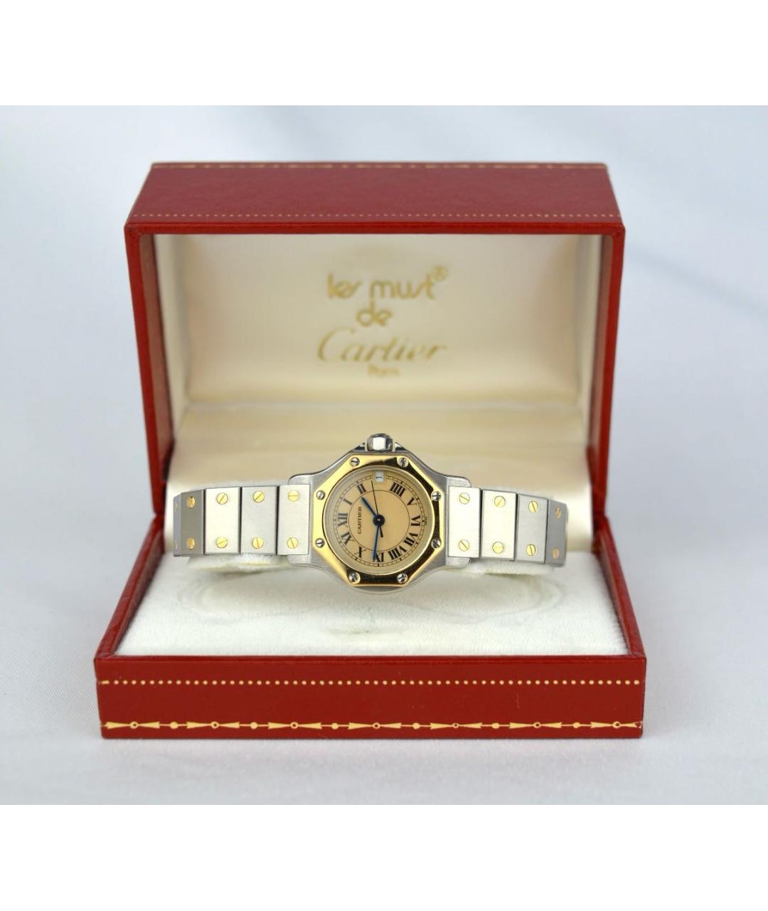 CARTIER Золотые позолоченные часы, фото 4