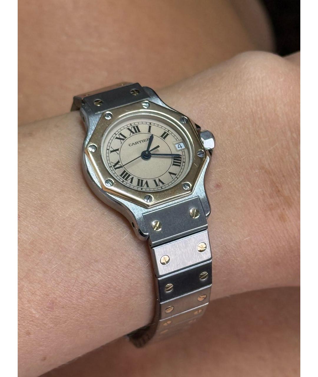 CARTIER Золотые позолоченные часы, фото 6