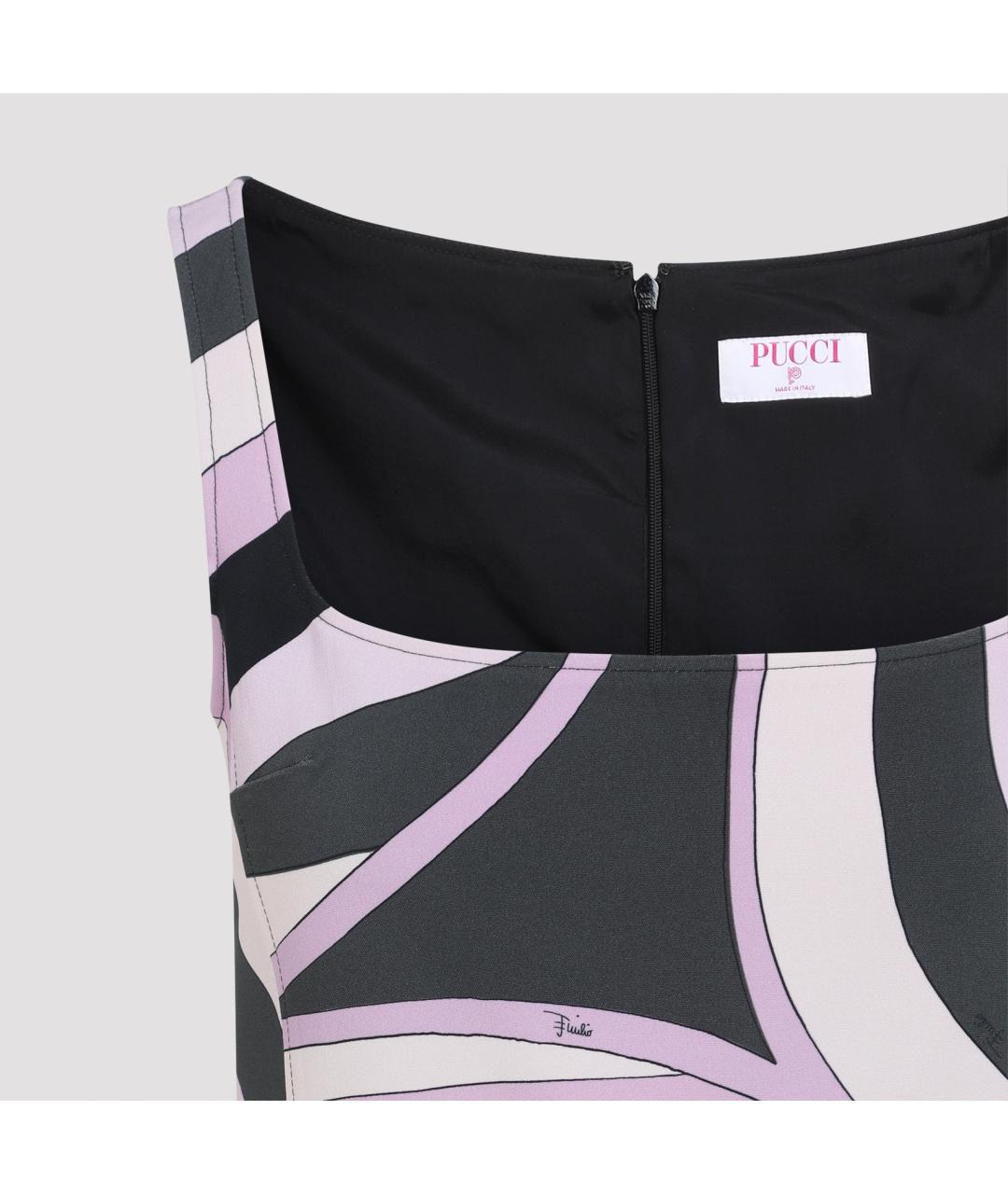 PUCCI Мульти вискозное повседневное платье, фото 4