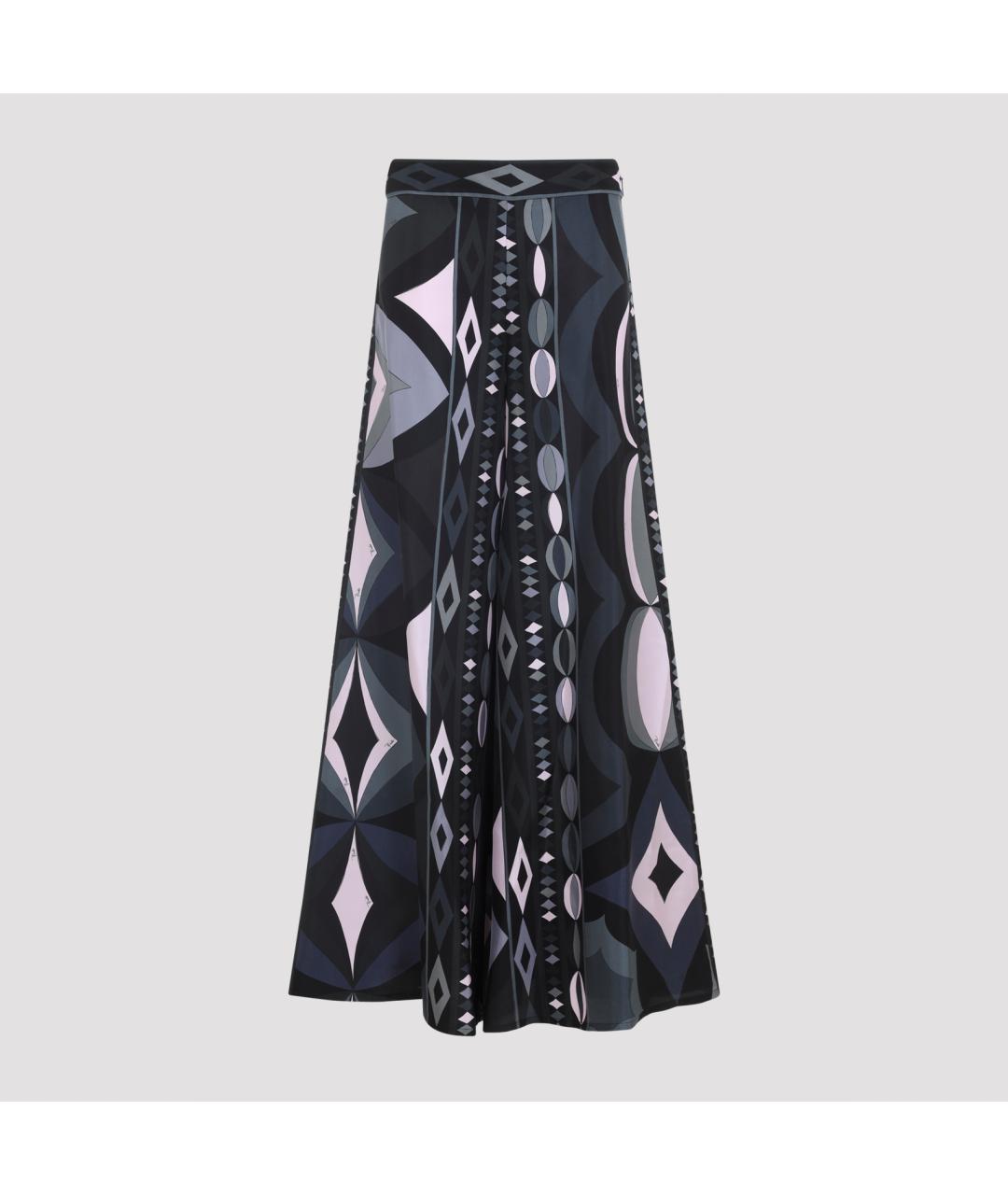 PUCCI Мульти шелковые брюки широкие, фото 4