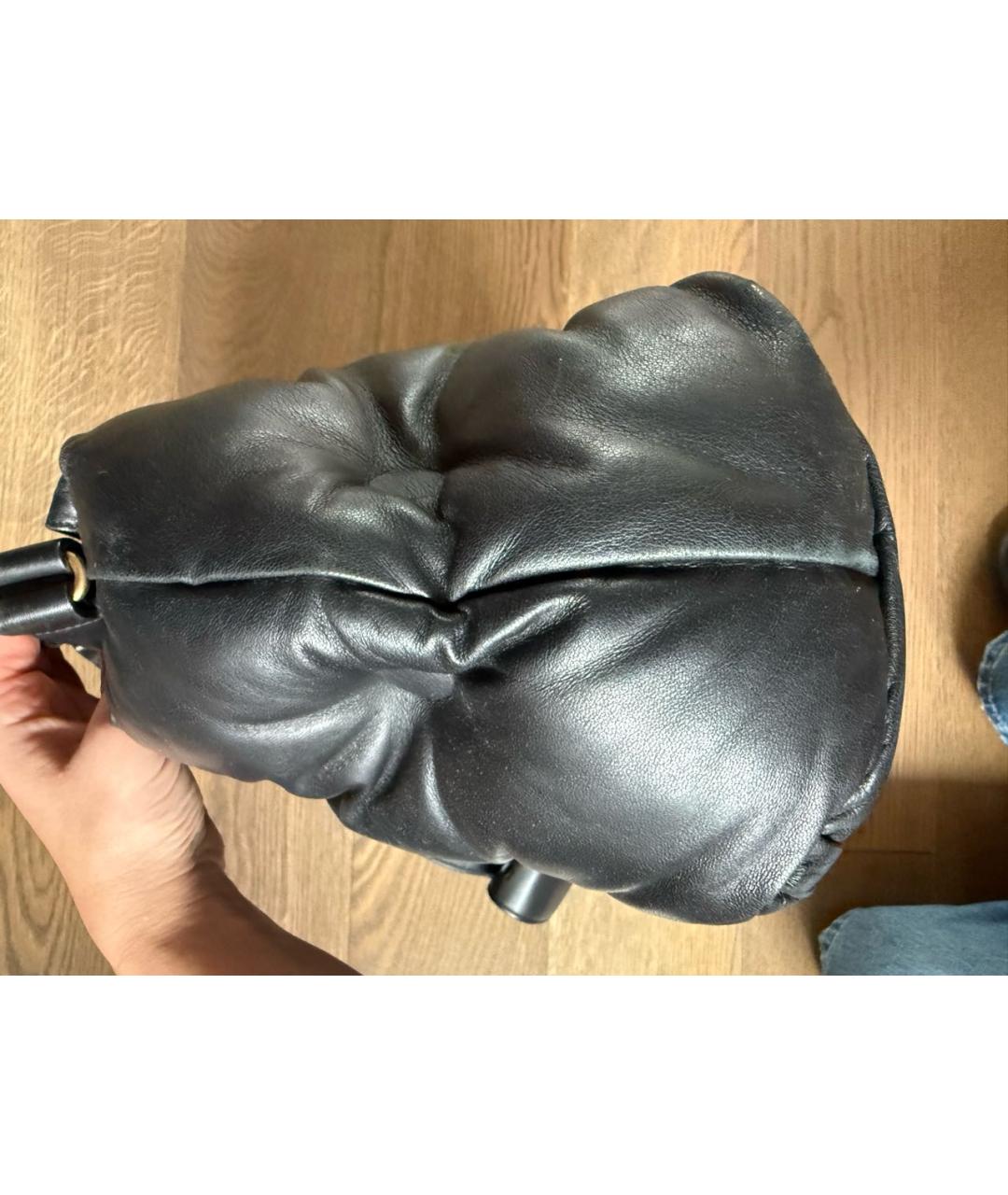 MAISON MARGIELA Черная кожаная сумка через плечо, фото 3