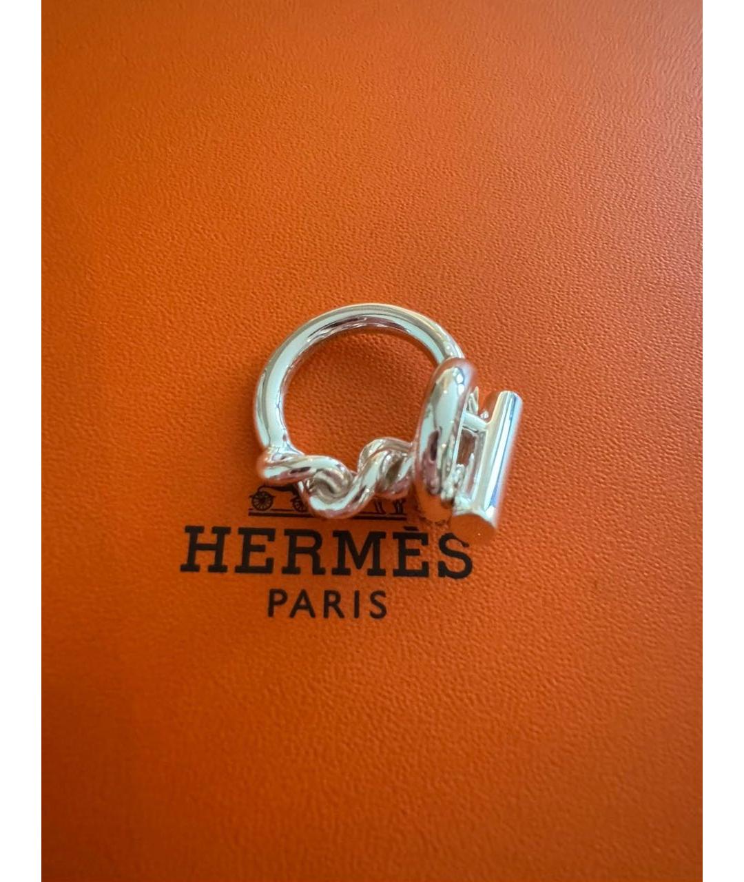 HERMES Серебряное серебряное кольцо, фото 2