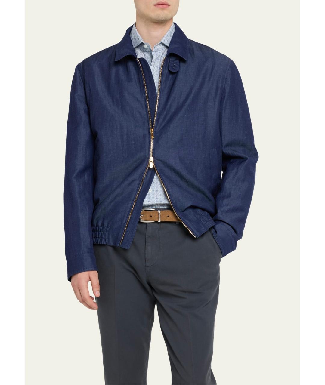 BRUNELLO CUCINELLI Синяя куртка, фото 7