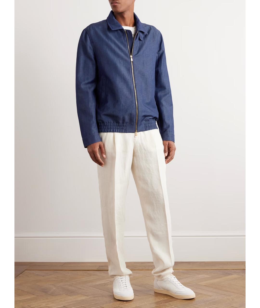 BRUNELLO CUCINELLI Синяя куртка, фото 9