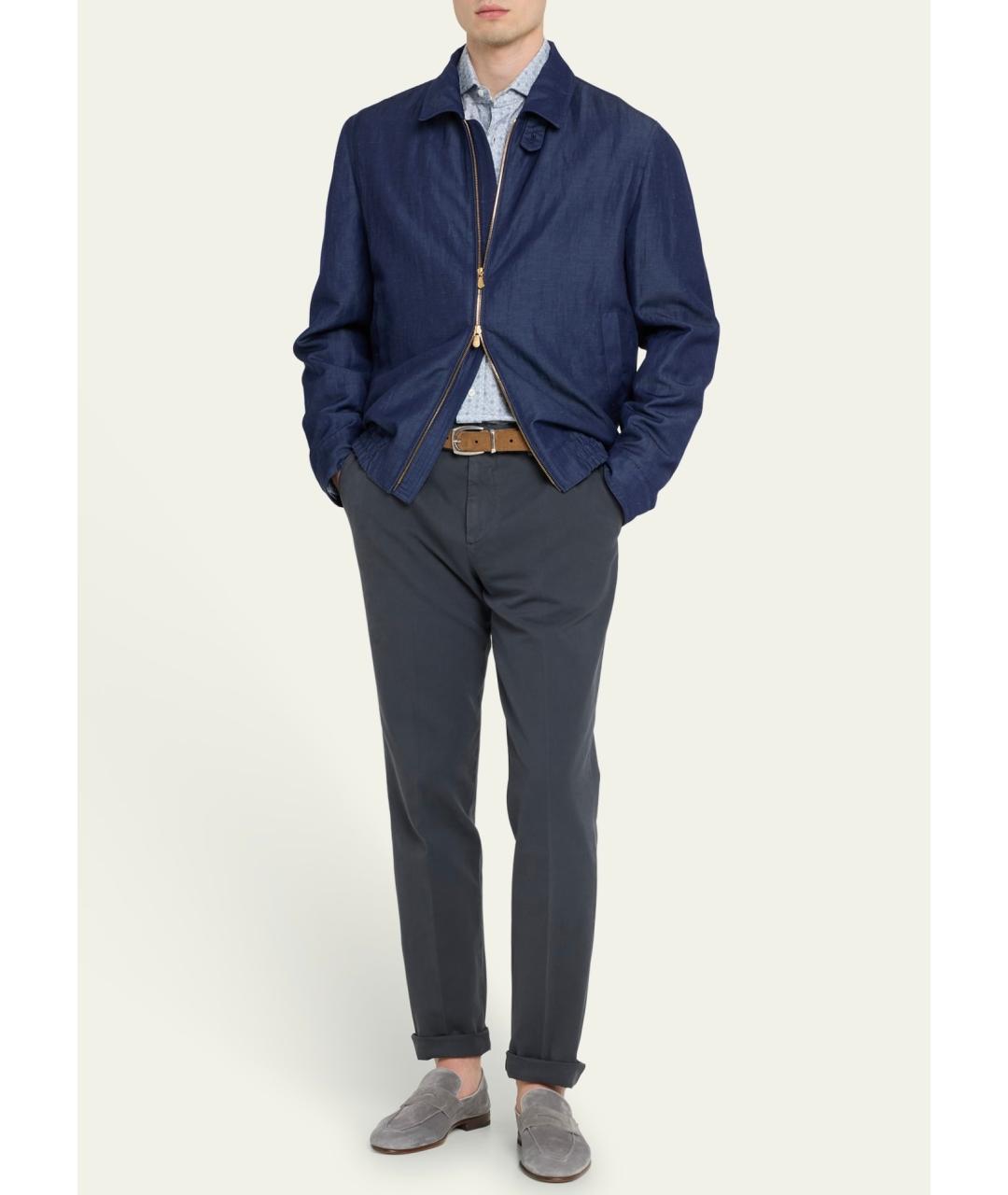 BRUNELLO CUCINELLI Синяя куртка, фото 6