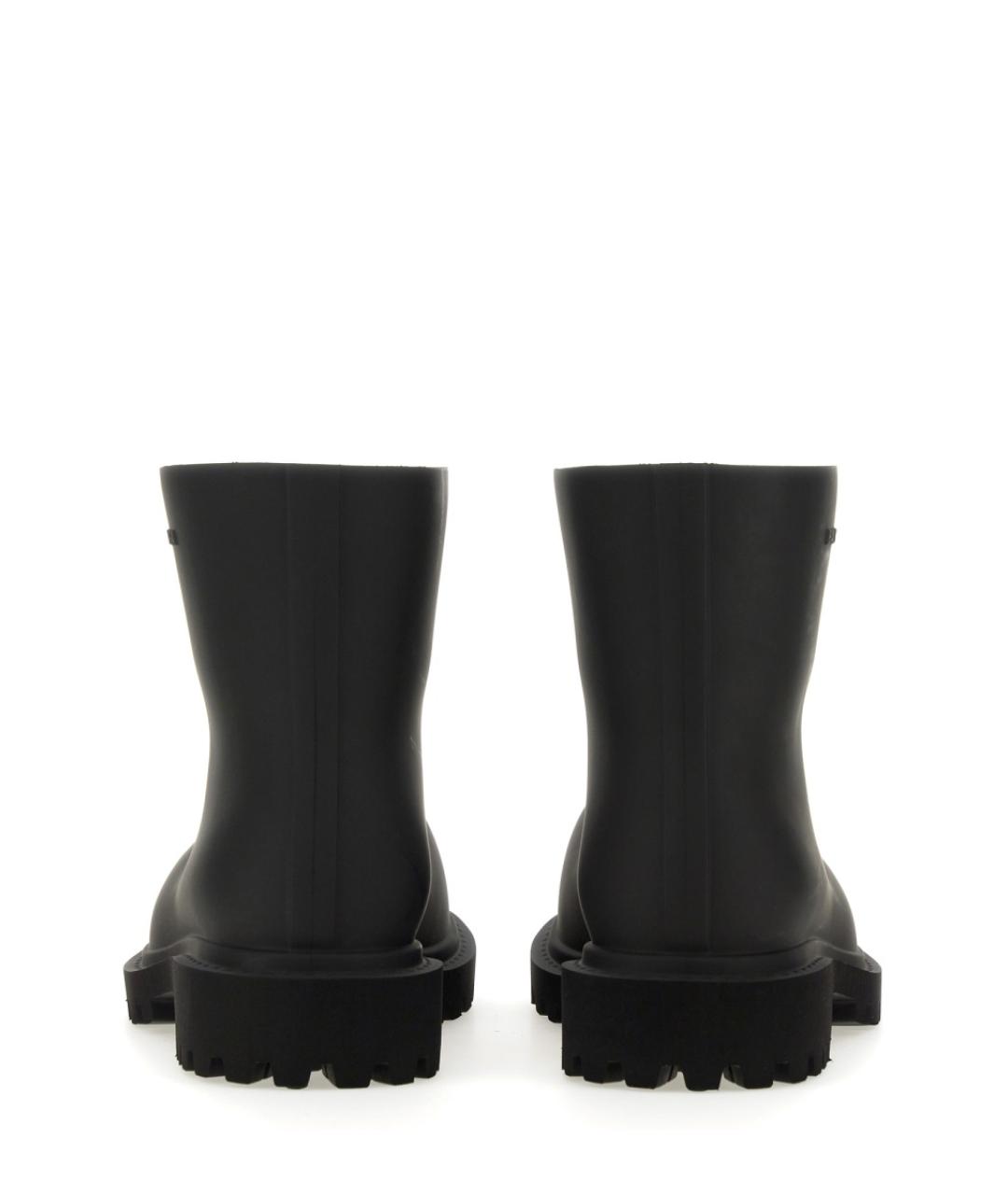 BALENCIAGA Черные резиновые ботинки, фото 3