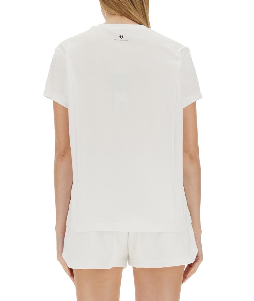 STELLA MCCARTNEY Белая хлопковая футболка, фото 4