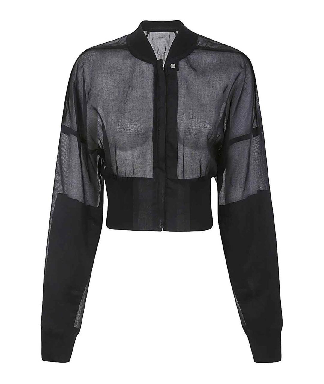 RICK OWENS Черная хлопковая куртка, фото 1