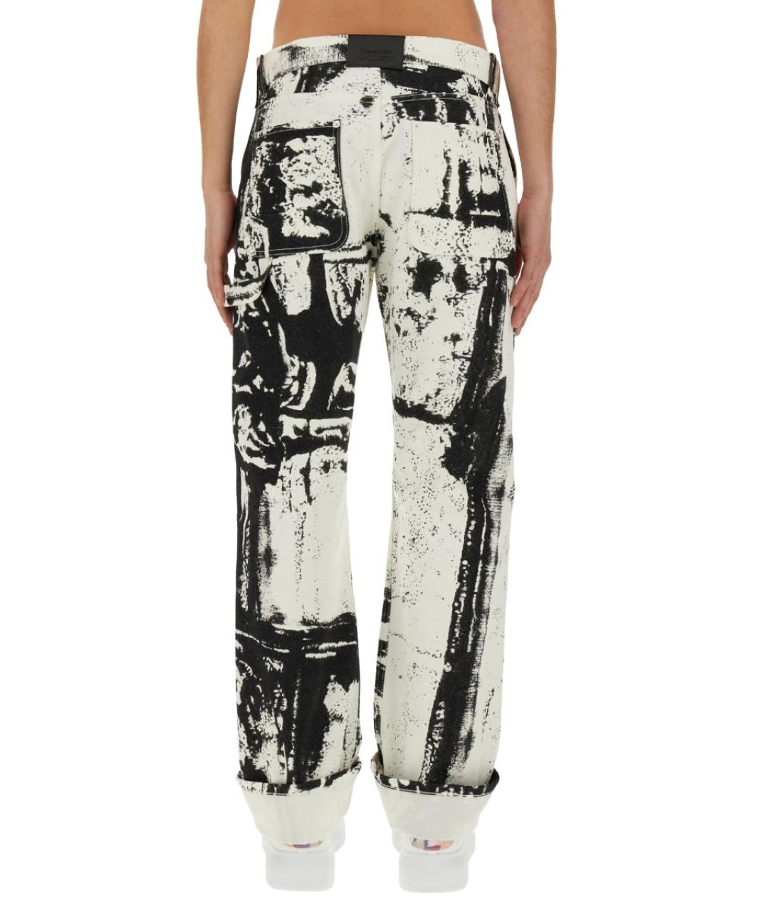 ALEXANDER MCQUEEN Мульти хлопковые прямые джинсы, фото 4