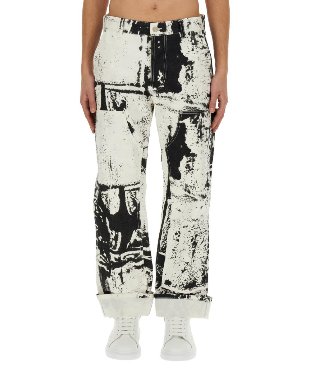 ALEXANDER MCQUEEN Мульти хлопковые прямые джинсы, фото 2