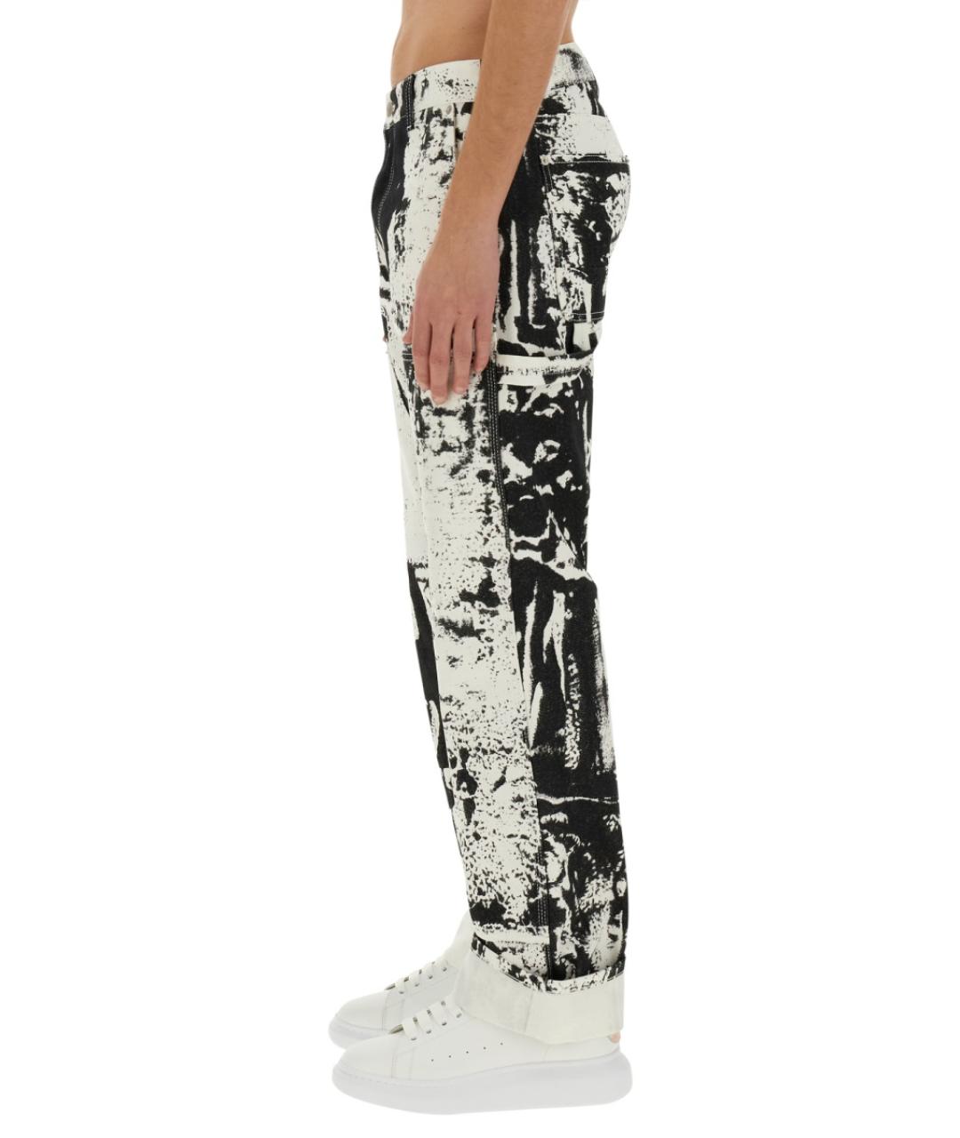 ALEXANDER MCQUEEN Мульти хлопковые прямые джинсы, фото 5