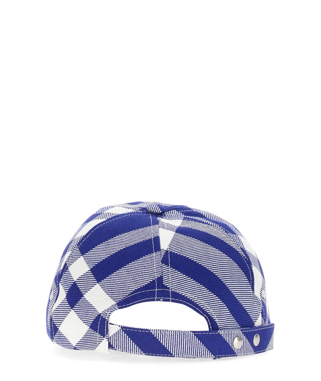 BURBERRY Темно-синяя синтетическая кепка, фото 3