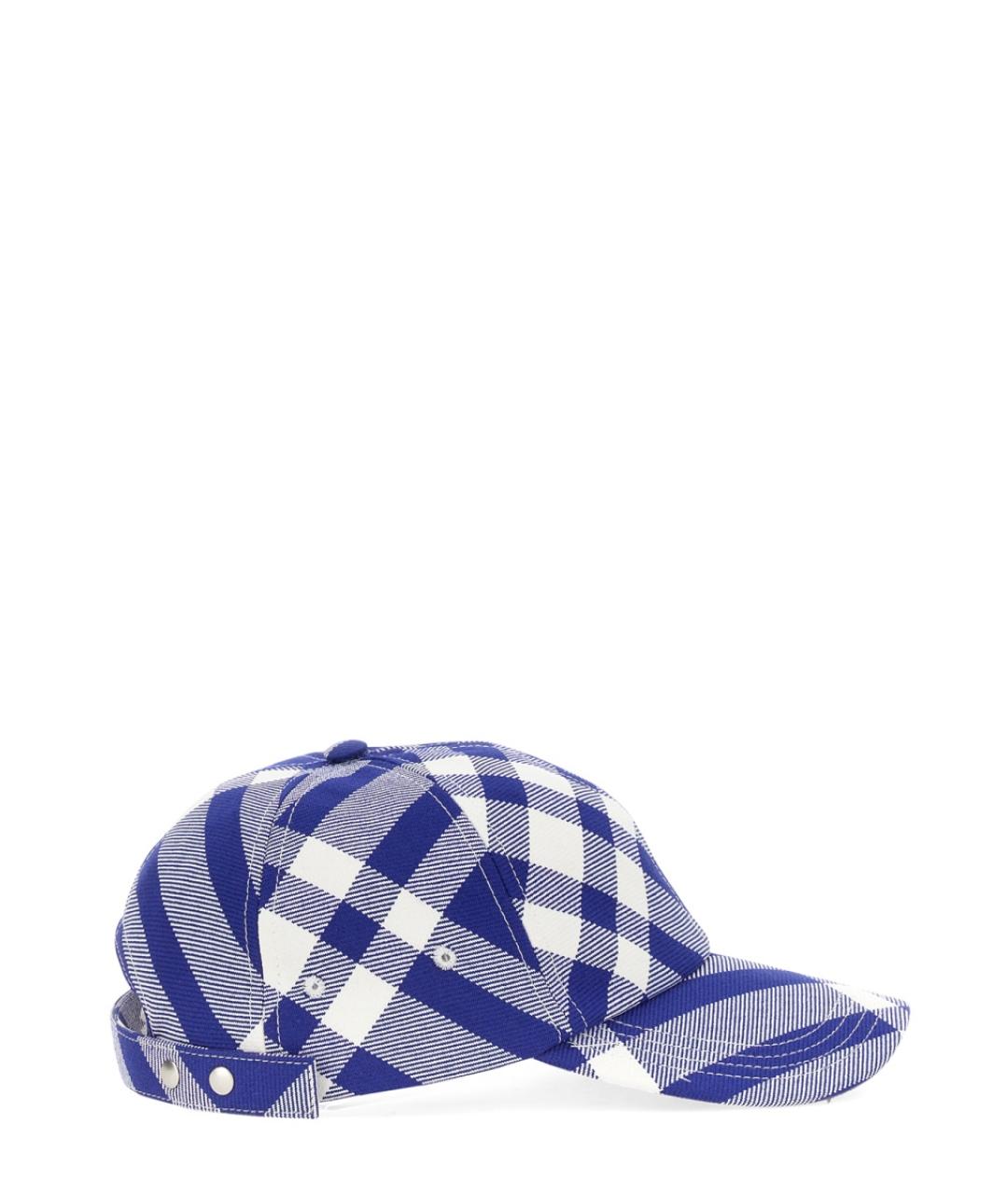 BURBERRY Темно-синяя синтетическая кепка, фото 2