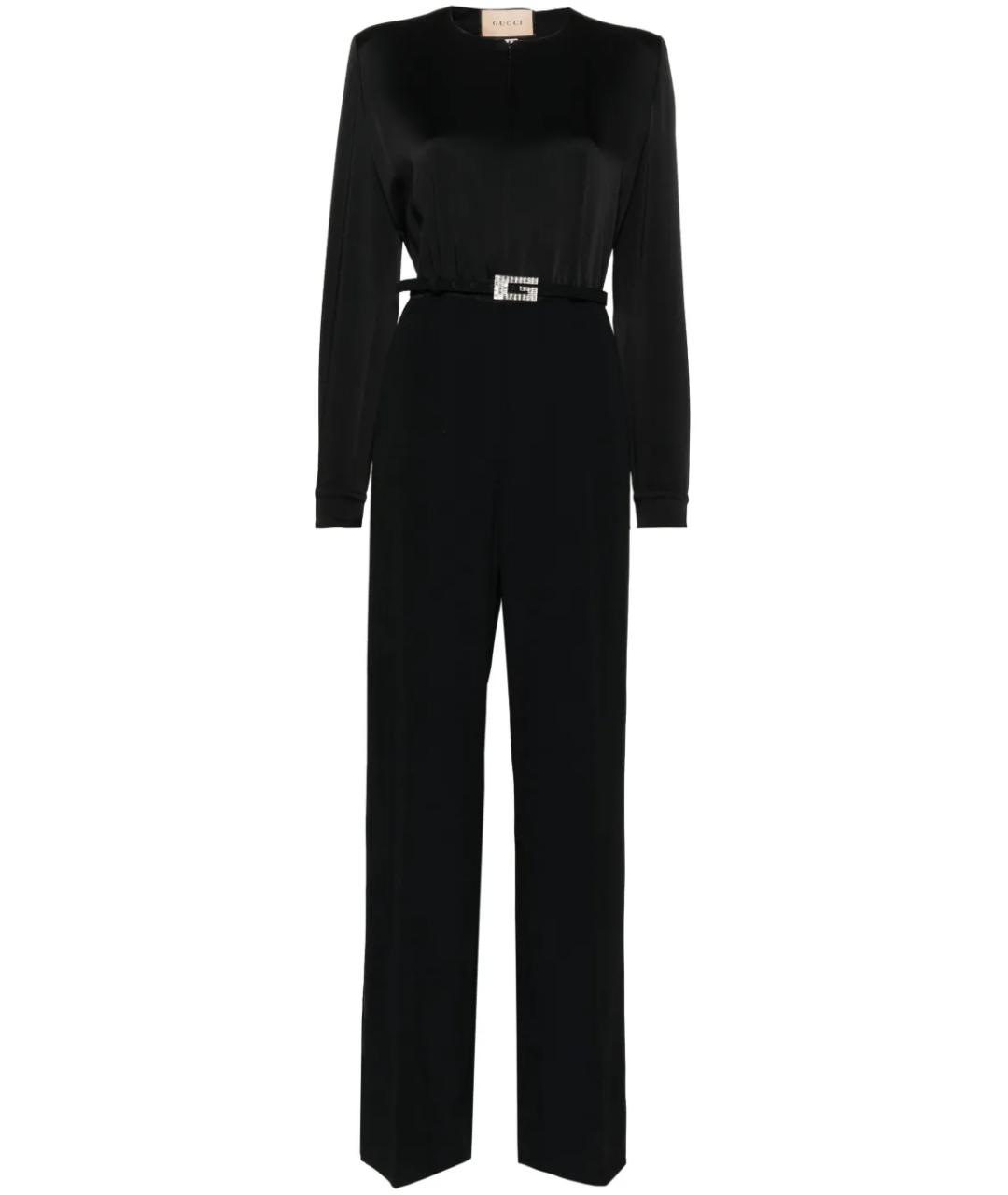 GUCCI Черный ацетатный комбинезон, фото 1