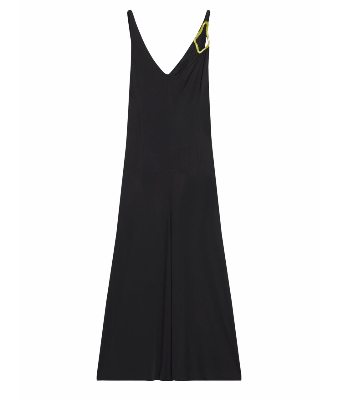 LANVIN Черное вискозное повседневное платье, фото 1