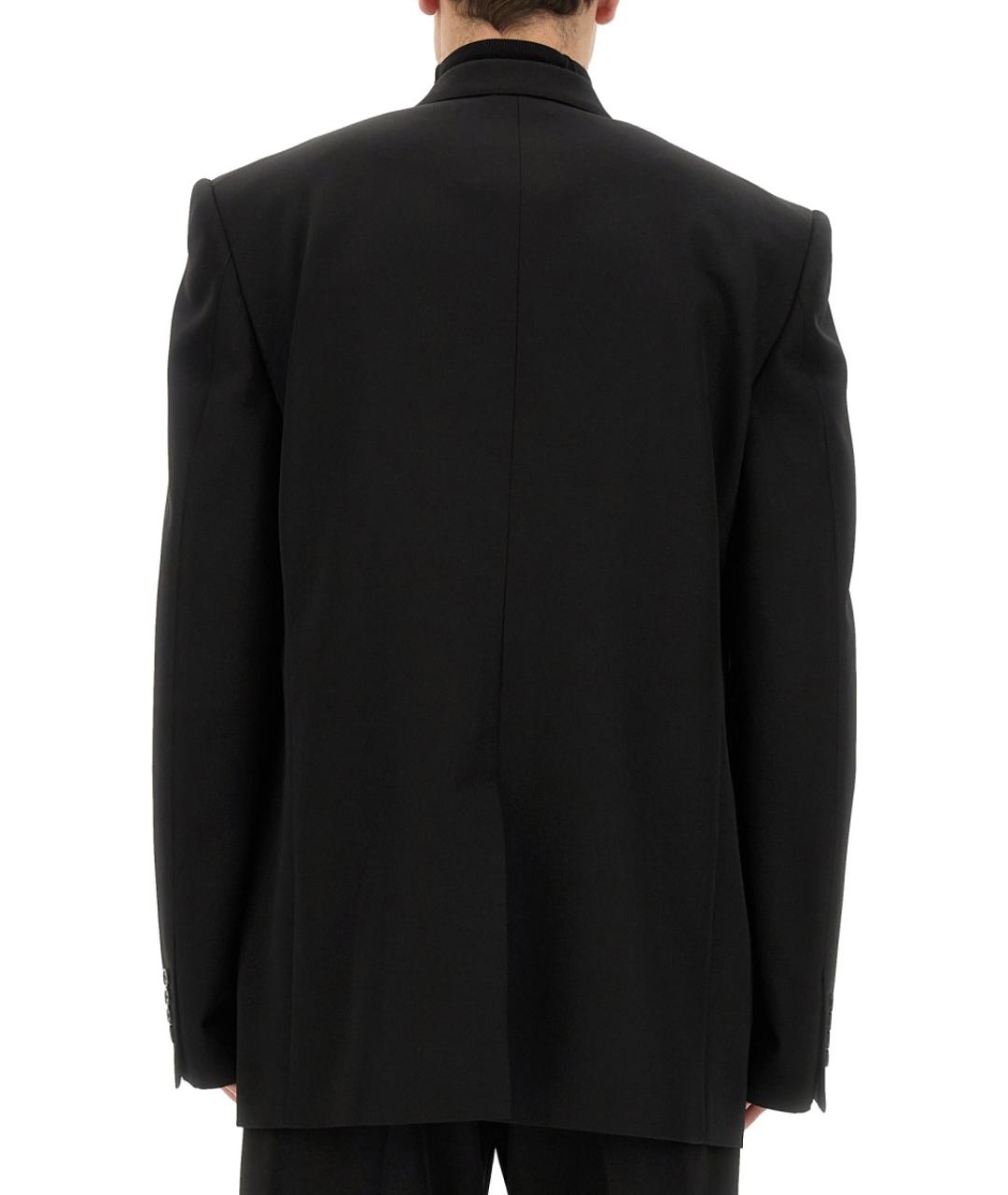 BALENCIAGA Черный шерстяной пиджак, фото 4