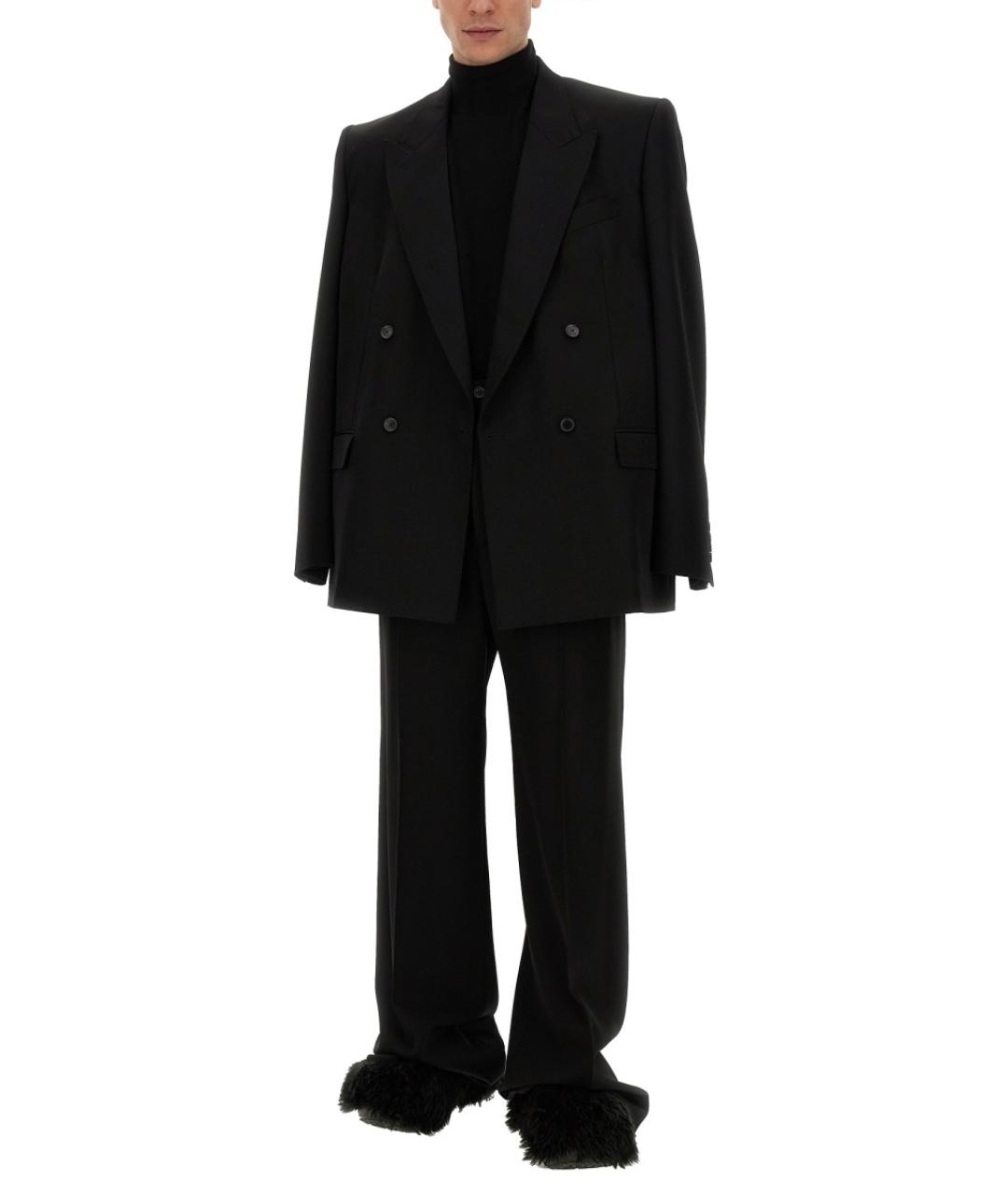 BALENCIAGA Черный шерстяной пиджак, фото 3