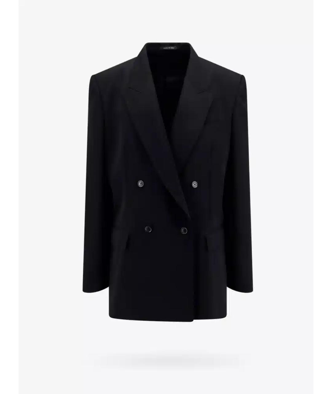 BALENCIAGA Черный шерстяной пиджак, фото 6
