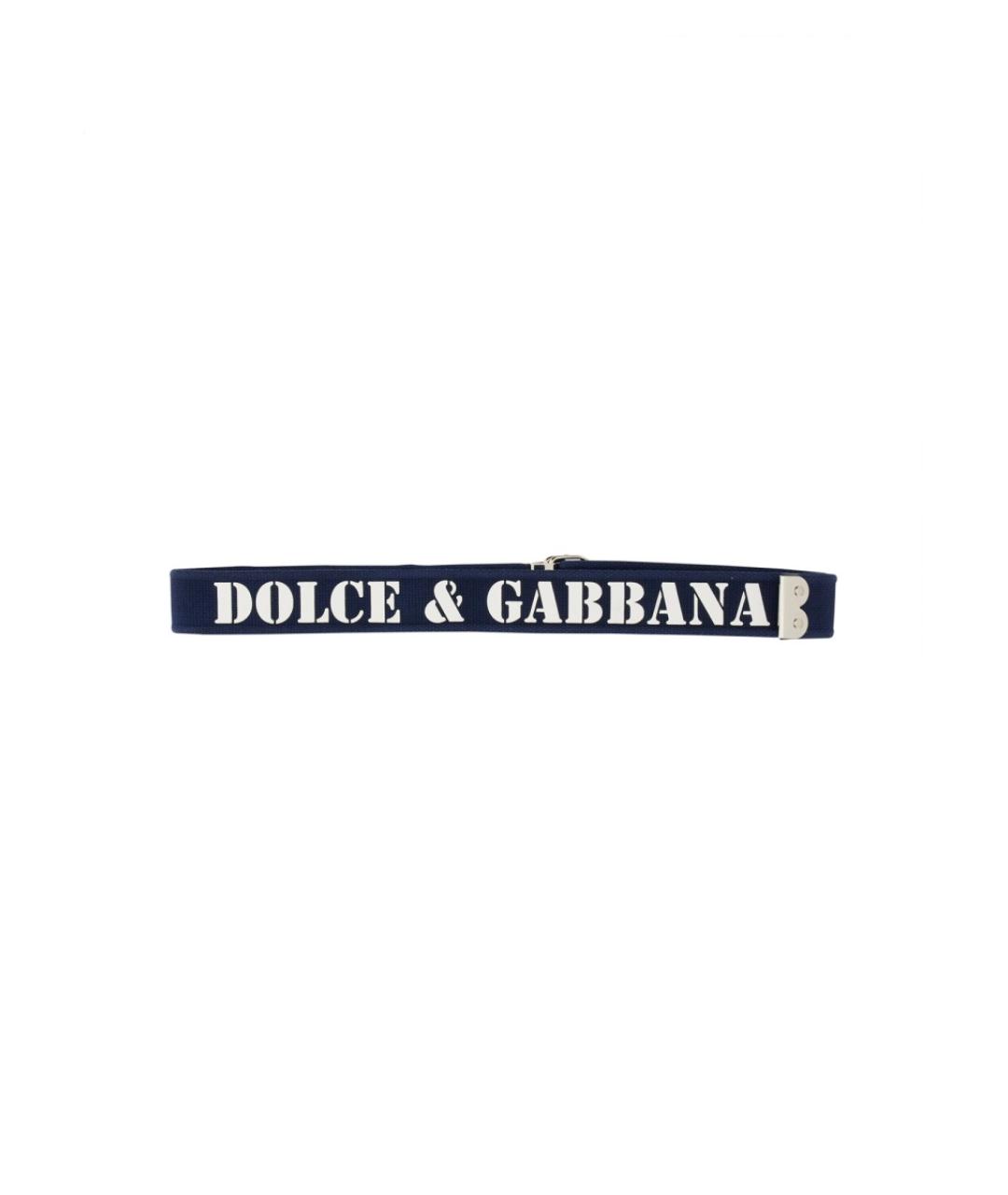 DOLCE&GABBANA Темно-синий ремень, фото 3
