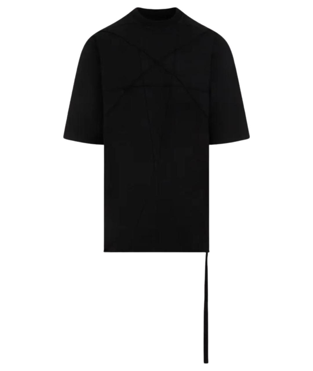 RICK OWENS DRKSHDW Черная хлопковая футболка, фото 1